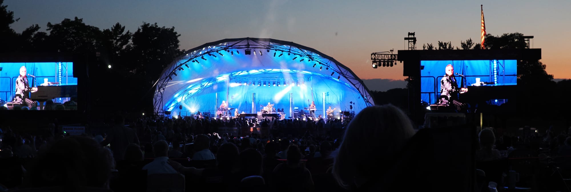 outdoor concert venue at sunset Tampa